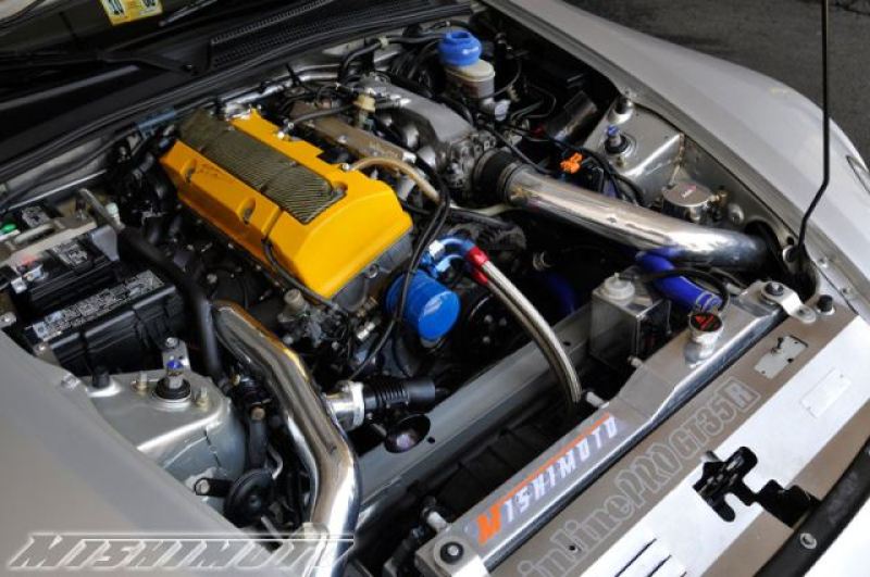 Mishimoto Aluminum Racing Radiator 00-09 Honda S2000 Manual Transmission MMRAD-S2K-00 Photo - Mounted