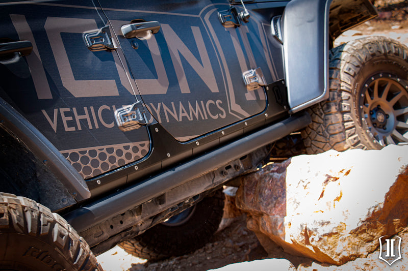 ICON 2018+ Jeep Wrangler JL 4 Door Body Armor 25163 25163 Photo - Mounted