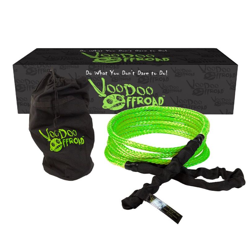 Voodoo Offroad 2.0 Santeria Series 1/2in x 20 ft Kinetic Recovery Rope for UTV - Green 1300007A