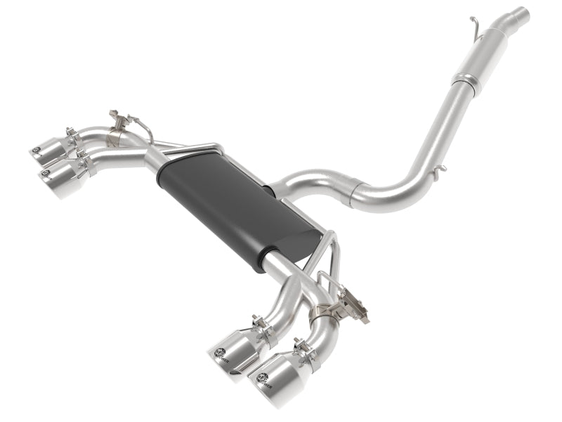 afe POWER MACH Force-Xp 15-19 Volkswagen Golf R L4-2.0L(T) 304 SS Cat-Back Exhaust System - Polished 49-36430-P 49-36430-P Photo - Primary
