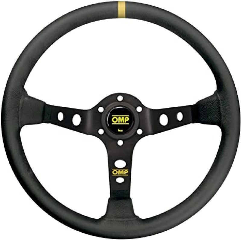 OMP Dished Steering Wheel Corsica 330/Black In Suede Leather With Anodized Spokes OD0-2012-071 OD0-2012-071 Photo - Primary