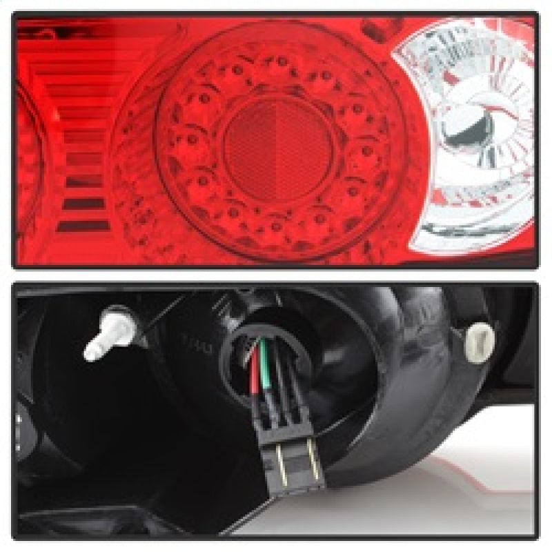 Spyder Acura RSX 02-04 LED Tail Lights Red Clear ALT-YD-ARSX02-LED-RC 5000385 5000385 Photo - Unmounted