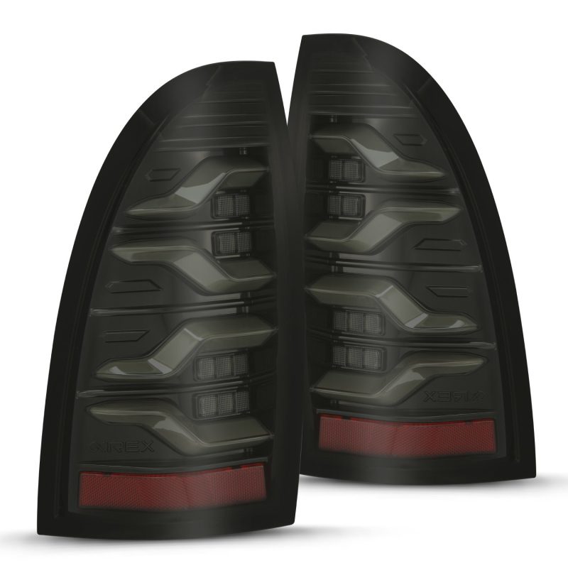 AlphaRex 05-15 Toyota Tacoma LUXX LED Taillights Alpha Blk w/Activ Light/Seq Signal 680050 680050 Photo - Primary