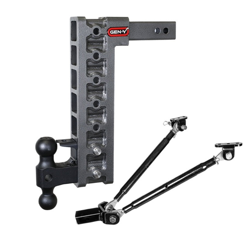 GEN-Y Hitch Gen-Y Mega Duty 2in Shank 15in Drop 16K Hitch w/Dual-Ball/Pintle Lock/Stabilizer Kit GH-527 GH-527 User 1