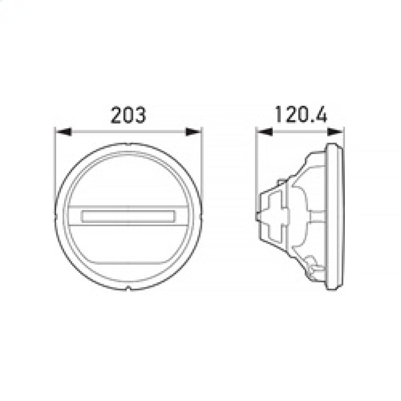 Hella Headlamp INSERT GR 1F8 241449011 241449011 Technical Drawing