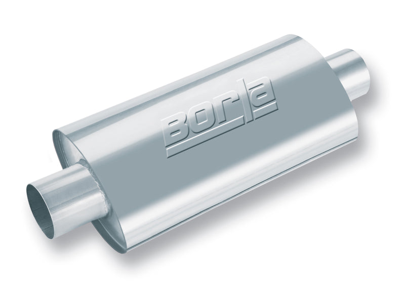 Borla XR-1 Racing Sportsman 2 1/2 inch Outlet / 2 1/2 inch Inlet 16in Case Oval Muffler 40942 40942 Photo - Primary