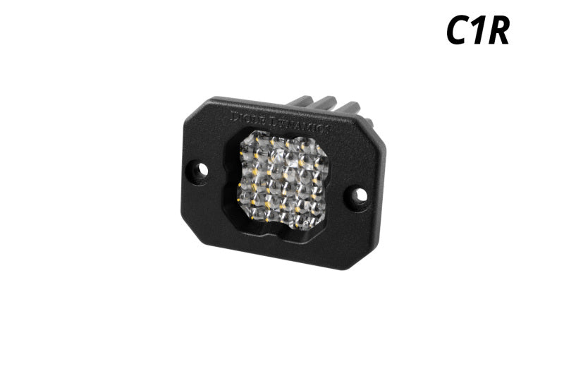 Diode Dynamics Stage Series C1R - White Flood Flush Mount LED Pod (one) DD7427S DD7427S Photo - Primary