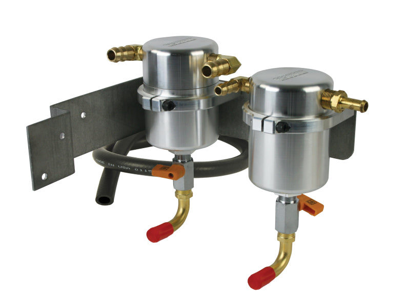 Moroso 08-14 Subaru WRX Air/Oil Separator Catch Can - Billet Aluminum 85489 85489 Photo - Primary