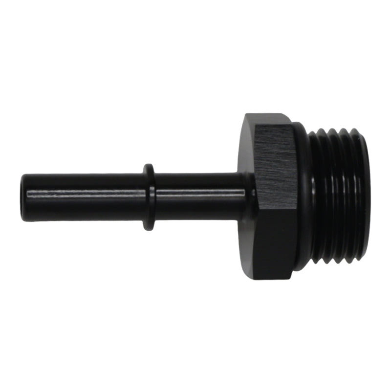 DeatschWerks 10AN ORB Male to 5/16in Male EFI Quick Connect Adapter - Anodized Matte Black 6-02-0124-B 6-02-0124-B Photo - Primary