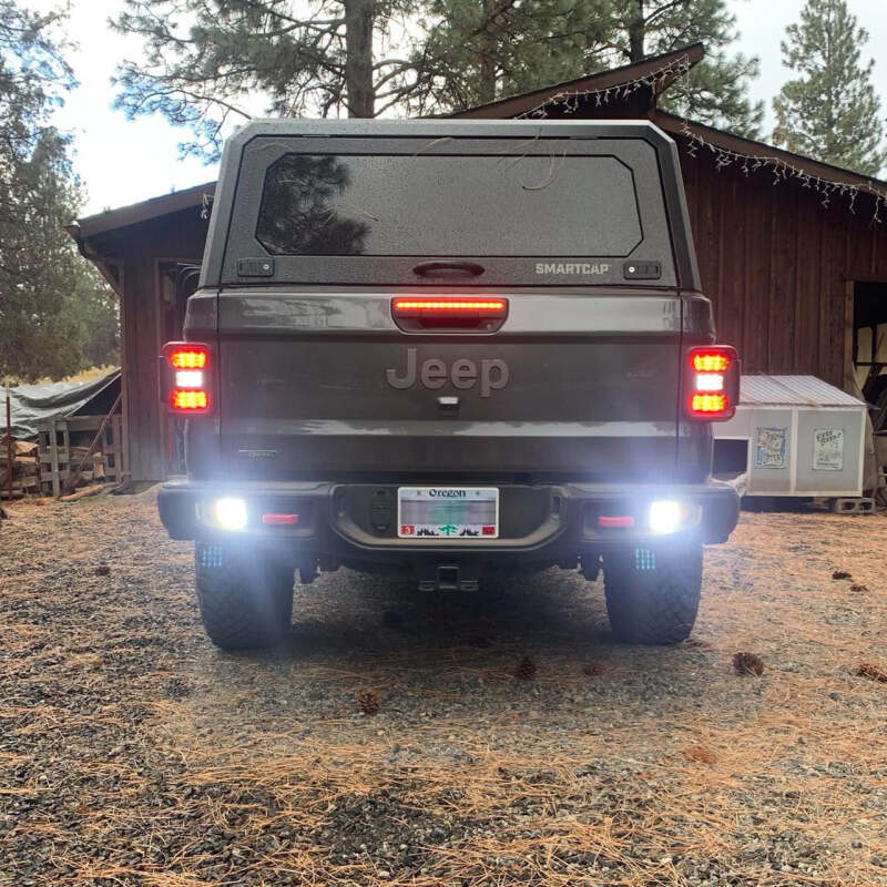 ORACLE Lighting Oracle Rear Bumper LED Reverse Lights for Jeep Gladiator JT w/ Plug & Play Harness - 6000K 5881-504 5881-504 Photo - lifestyle view