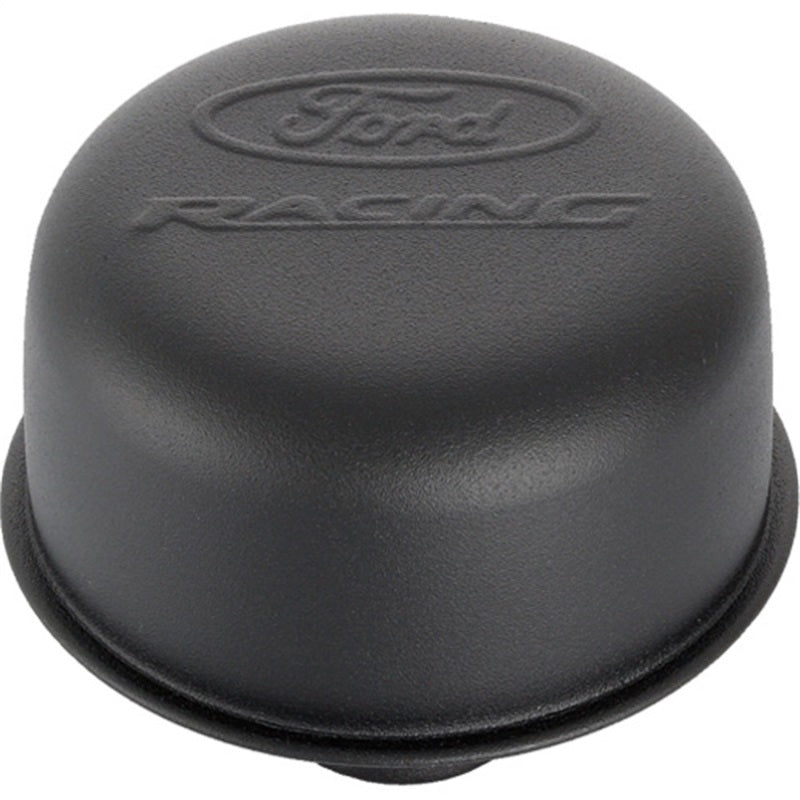 Ford Racing Black Crinkle Finish Breather Cap w/ Ford Racing Logo - Twist Type 302-216 302-216 Photo - Primary