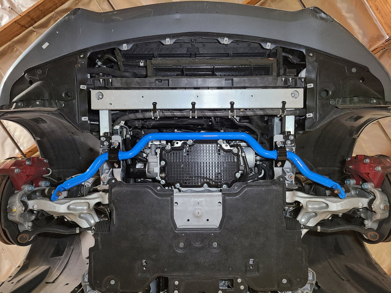 aFe 16-21 Infiniti Q50/Q60 3.0L (tt) Front Sway Bar Blue 440-711001FL 440-711001FL Photo - Mounted