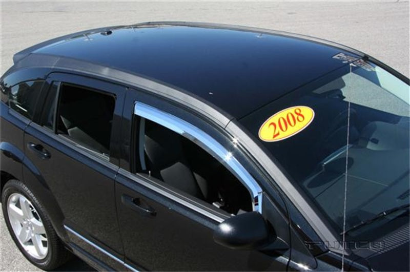 Putco 07-12 Dodge Caliber (Front Only) Element Chrome Window Visors 480140 480140 Photo - Primary