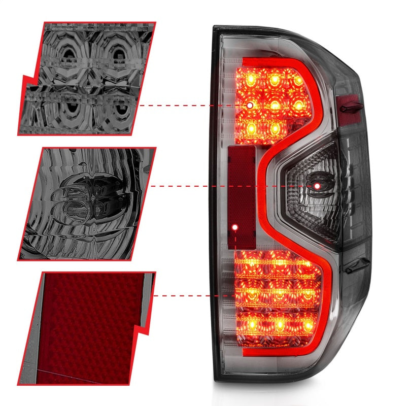 Anzo 2014-2015 Toyota Tundra LED Taillights Smoke 311234 Photo - Unmounted