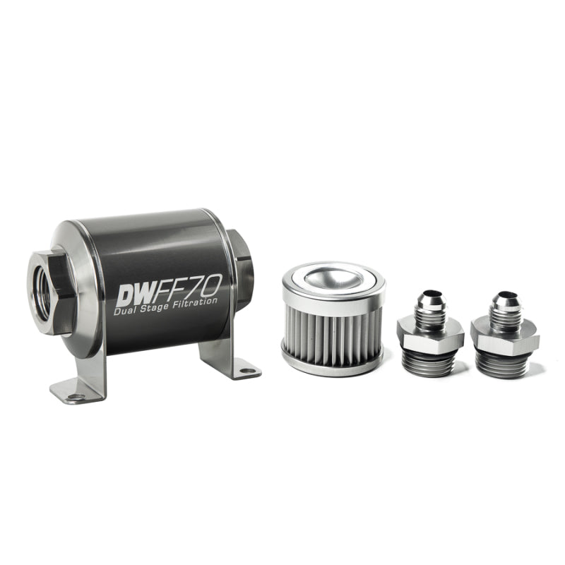 DeatschWerks '-6AN, 10 micron, 70mm In-line fuel filter kit 8-03-070-010K-6 User 1