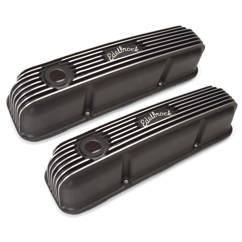 Edelbrock Valve Cover Classic Series Ford 1958-1976 FE V8 Black 41623 41623 Photo - out of package