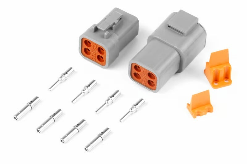 Haltech Matching Set of Deutsch DTP-4 Connectors (25 Amp) Plug & Pins HT-031204 HT-031204 User 1