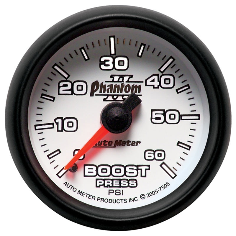 Autometer Gauge, Boost, 2 1/16", 60Psi, Mechanical, Phantom II 7505 User 2
