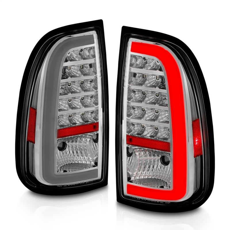 ANZO 00-06 Toyota Tundra LED Taillights w/ Light Bar Chrome Housing Clear Lens 311413 311413 Photo - Unmounted