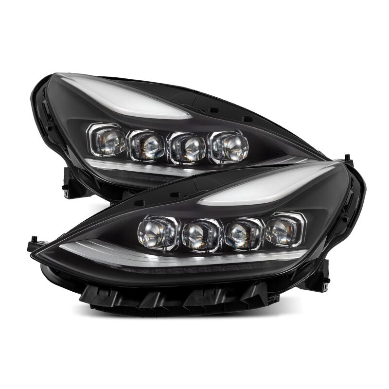 AlphaRex 17-22 Tesla Model 3/20-23 Model Y NOVA-Series LED Proj Headlights Blk w/Actv Lgt & Seq.Sig 880860 880860 Photo - Primary