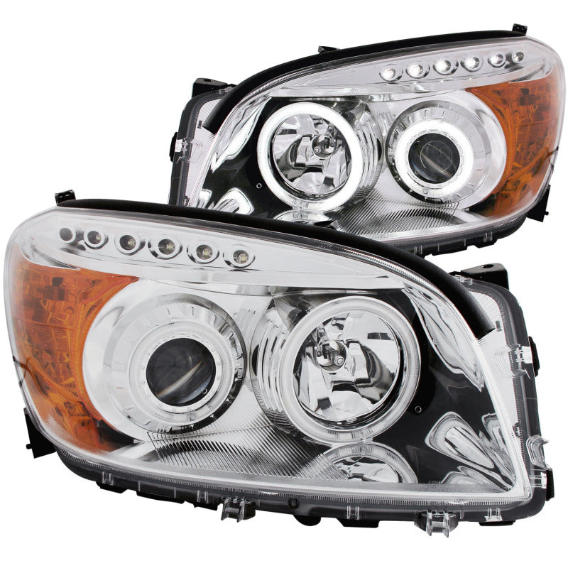 Anzo 2006-2008 Toyota Rav4 Projector Headlights w/ Halo Chrome (CCFL) 111121 Photo - Primary