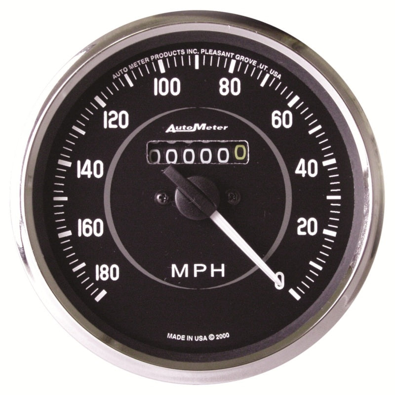 Autometer Gauge, Speedometer, 4", 180 Mph, Mechanical (Reverse Rotation), Cobra 201005 Photo - Primary