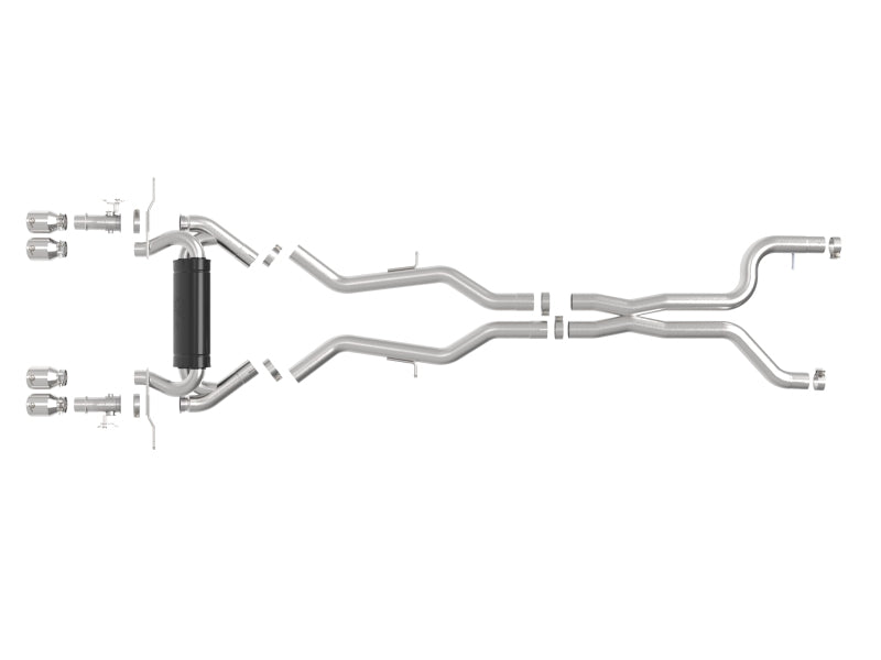 aFe 23-25 BMW M2 L6-3.0L (G87) MACH Force-Xp Cat-Back Exhaust w/ Polished Tip 49-36353-P 49-36353-P Photo - Unmounted