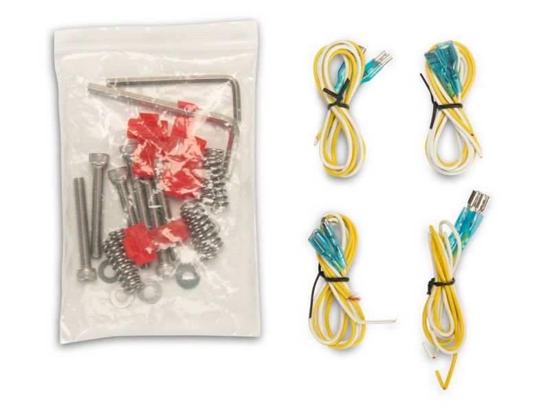 Raxiom 18-23 Jeep Wrangler JL Axial Series 9-In Angel Eye LED Headlights- Blk Housing (Clear Lens) J177416 J177416 Photo - Close Up