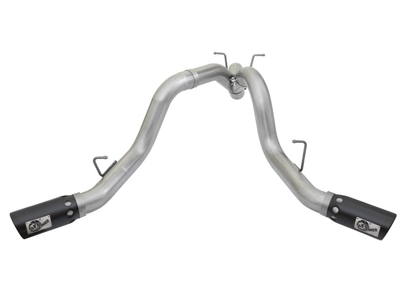 aFe ATLAS 4in Aluminized Steel DPF-Back Exhaust System w/Dual Rear Exit 49-04086-B Photo - Unmounted
