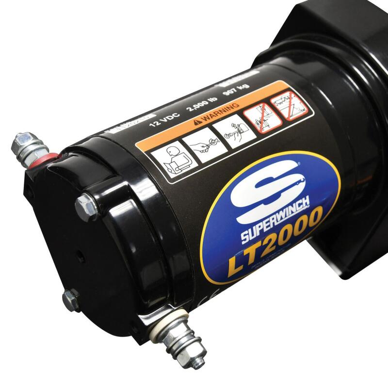 Superwinch 2000 LBS 12 VDC 5/32in x 49ft Steel Rope LT2000 Winch 1120210 1120210 Photo - Close Up