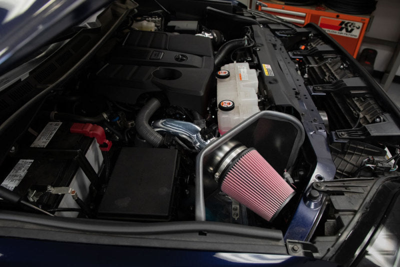 K&N Engineering K&N 2022 Toyota Tundra V6-3.5L F/I Performance Air Intake System 77-9042KP 77-9042KP Photo - Mounted