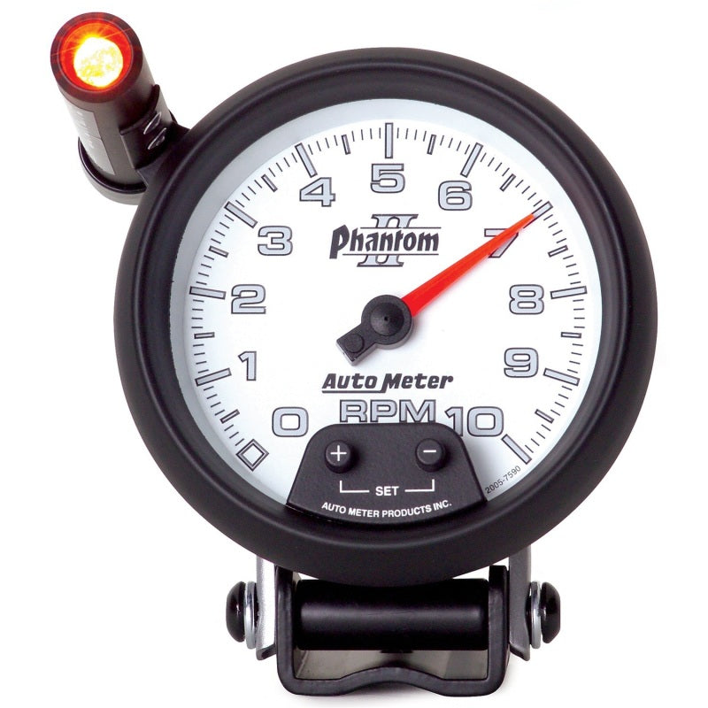 Autometer 3-3/4" Pedestal Tachometer 0-10,000 Rpm, Phantom II 7590 Photo - Primary