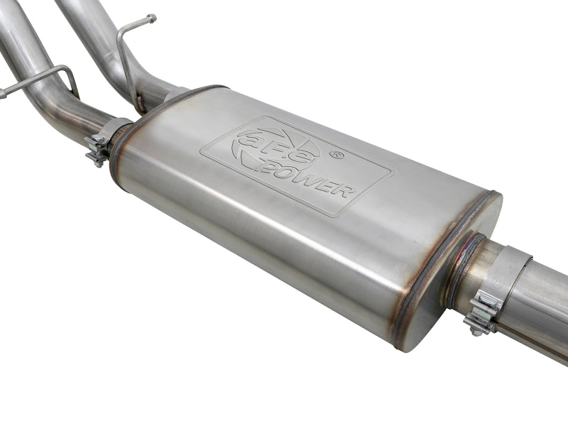 aFe Vulcan Series 4-3in 304SS Exhaust Cat-Back w/ Blk Tips 2019 GM Silverado/Sierra 1500 V8-6.2L 49-34102-B 49-34102-B Photo - Unmounted