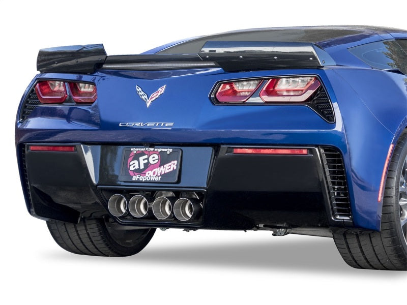 aFe MACHForce XP 3in-2 1/2in Axle Back 304SS Exhaust w/ Polished Tips 14-17 Chevy Corvette V8-6.2L 49-34056-P 49-34056-P Photo - Mounted