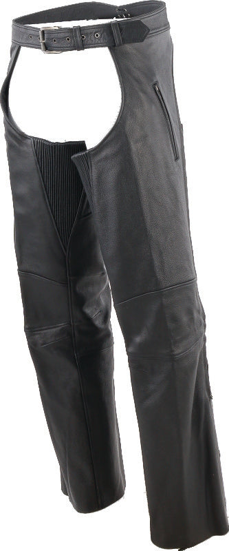 Kuryakyn Leather By River Road Longhaul Leather Chaps Black - Large 094440 094440 User 1