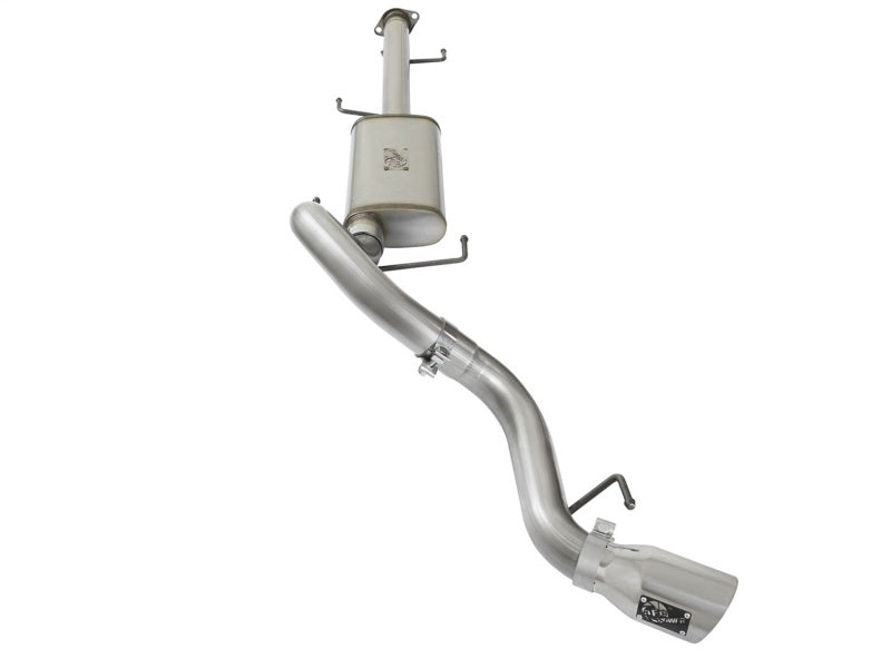 aFe MACH Force-Xp 3in 409 Stainless Steel Cat-Back Exhaust System w/Polish 49-46003-1P Photo - Unmounted