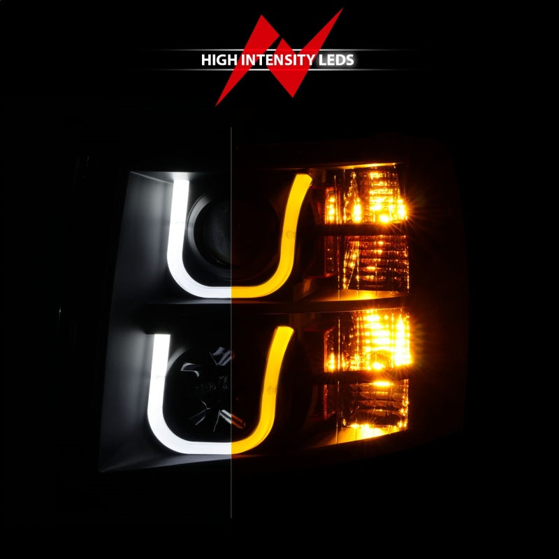 Anzo Chevy Silverado 1500 07-13 / 2500HD/3500HD Headlights W/ U-Bar Switch 111384 Photo - Unmounted