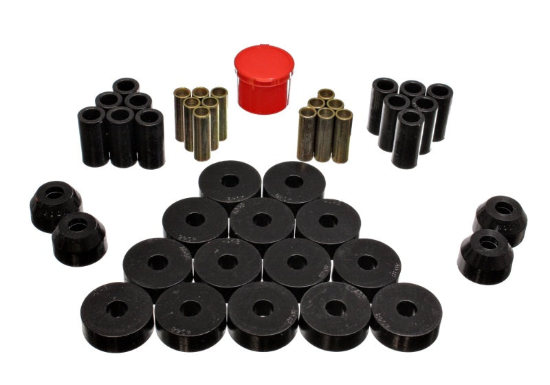 Energy Suspension Independent Rear Suspension Bushing Set Black Jeep CJ5 All 1966-1975 2.18104G Photo - Primary