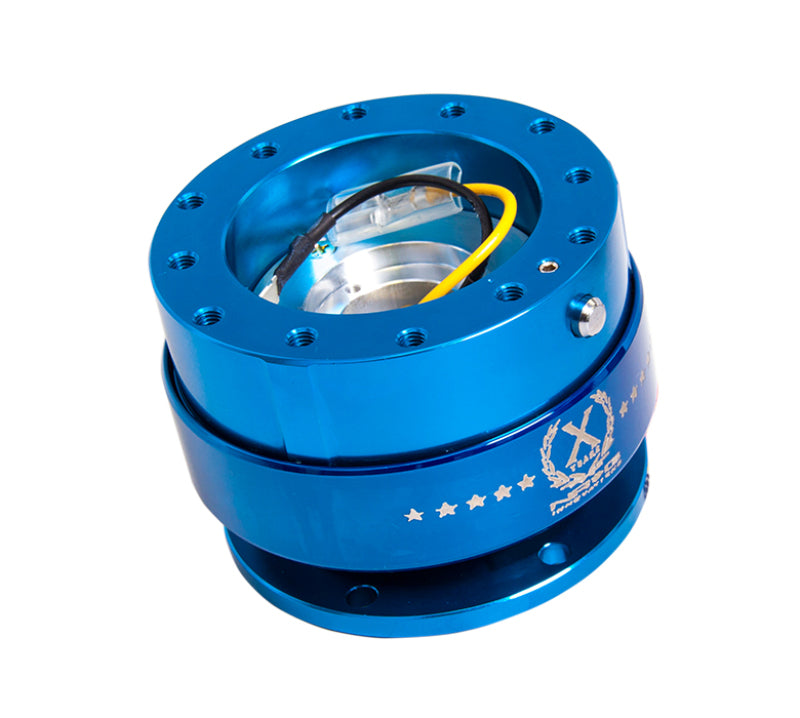 NRG Quick Release Kit Gen 2.0 Blue Body W/ Blue Ring SRK-200BL Photo - Primary