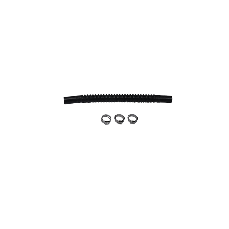 DeatschWerks Convoluted Tubing 150mm Length x 8mm ID Side 1 x 8mm ID Side 2 - Black 9-CT-6-516 9-CT-6-516 Photo - Primary
