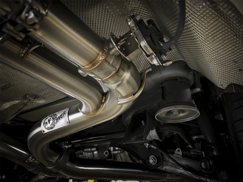 aFe Cat-Back Exhaust System, MACH Force-XP 3-1/2in, 304 Stainless Steel 49-36342-P Photo - Mounted