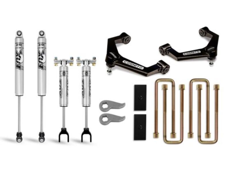 Cognito 20-24 Chevy Silv/Sierra 2500/3500HD 2/4WD 3in Perf Ball Joint Lvl Lift Kit w/ Fox PS 2.0 IFP 110-P0883 110-P0883 Photo - Primary