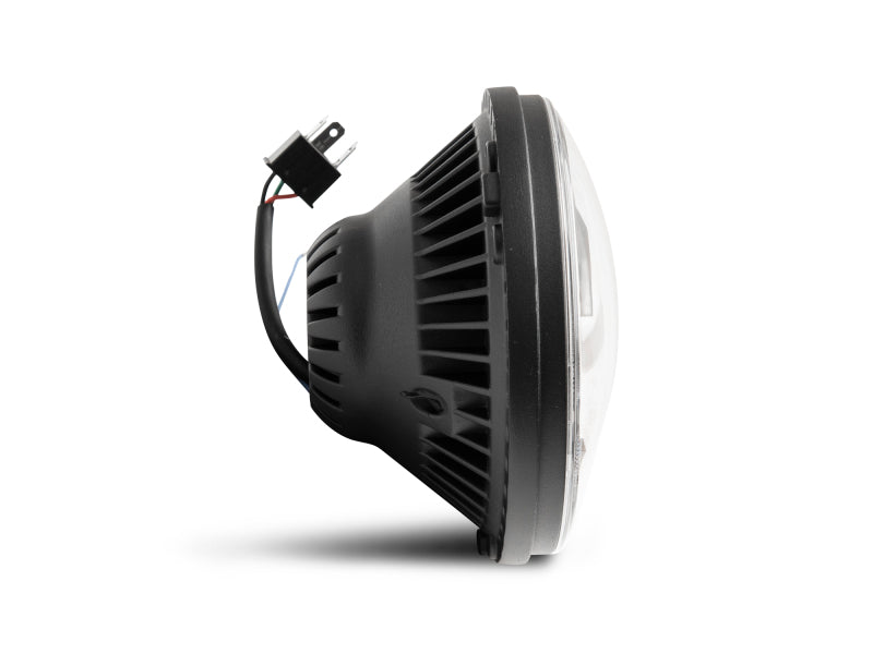 Raxiom 07-18 Jeep Wrangler JK Axial Series LED Headlights- Black Housing (Clear Lens) J132813 J132813 Photo - Close Up