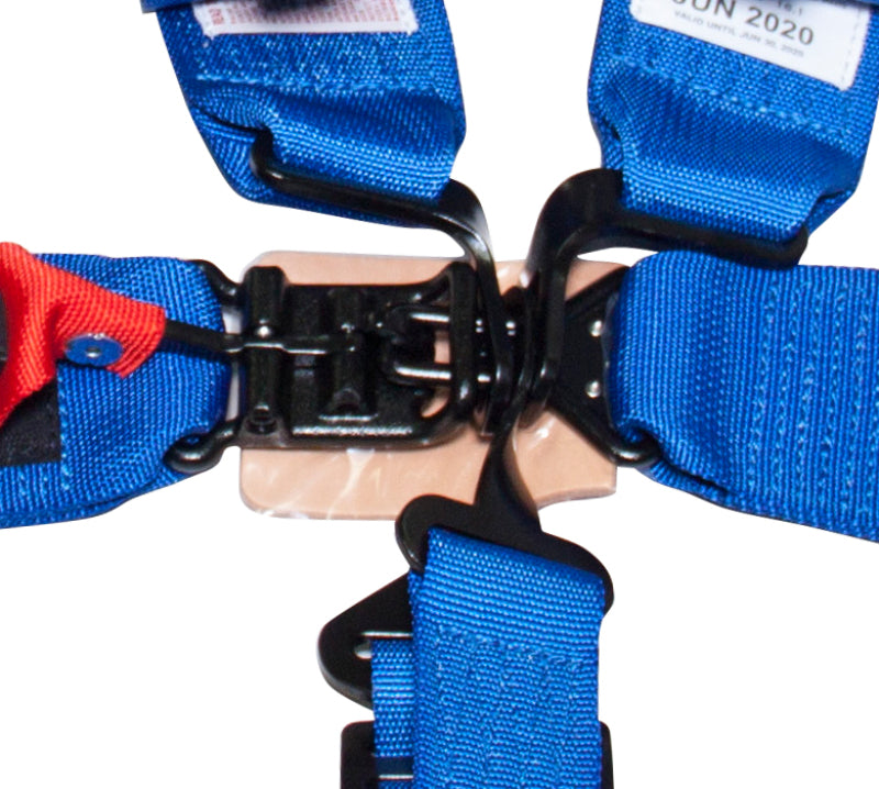 NRG SFI 16.1 5PT 3in. Padded Seat Belt Harness / Latch Link - Blue SBH-5PCBL-620 SBH-5PCBL-620 Photo - Primary