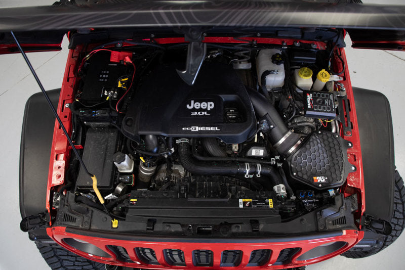 K&N Engineering K&N 20-21 Jeep Wrangler V6-3.0L DSL Aircharger Performance Intake 63-1587 63-1587 Photo - Mounted