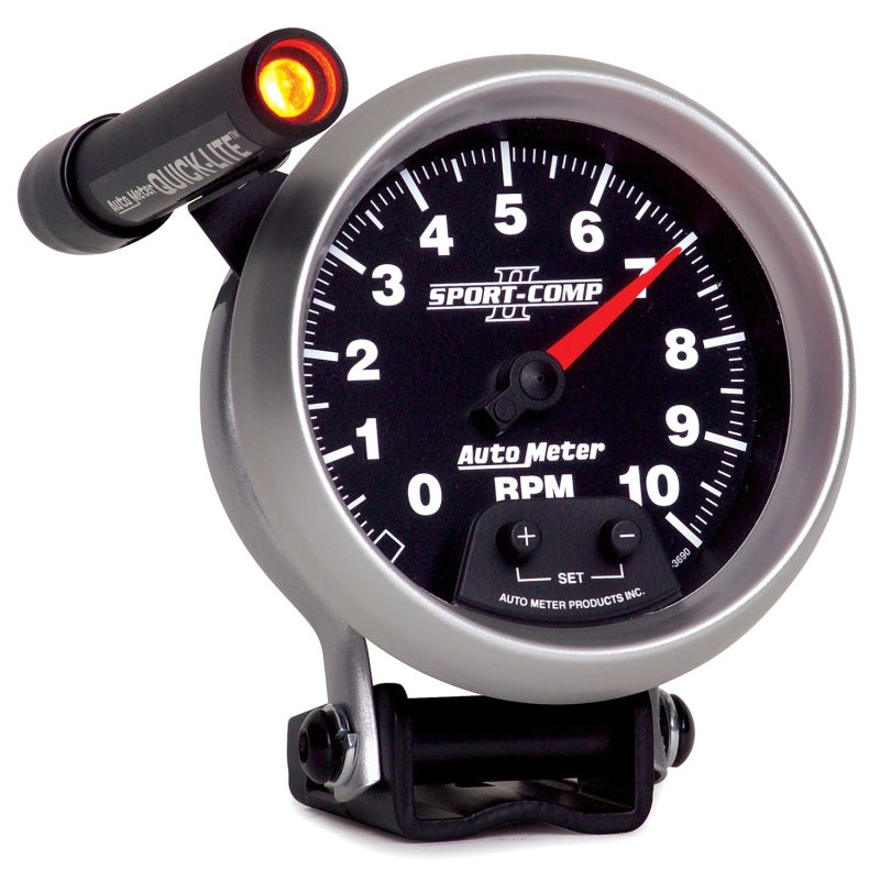 Autometer 3-3/4" Pedestal Tachometer, 0-10,000 Rpm, Sport-Comp II 3690 User 3