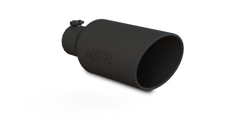 MBRP Universal Exhaust Tip 7in O.D. Rolled End 4in Inlet 18in Length T5126BLK Photo - Primary