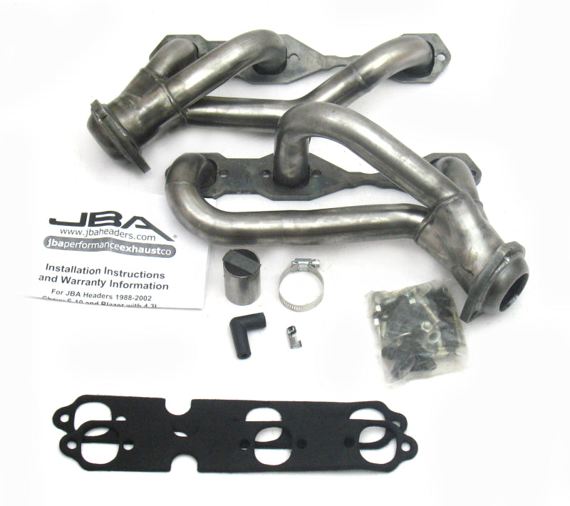 JBA 88-95& 02-03 GM S-Truck 4.3L V6 2WD 1-1/2in Primary Raw 409SS Cat4Ward Header 1840S-4 1840S-4 Photo - Primary