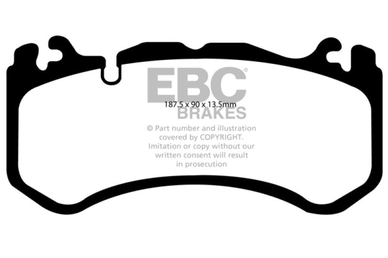 EBC 12-18 Mercedes-Benz G63 AMG (BM463) 5.5TT Orangestuff Front Brake Pads ED91939 ED91939 Photo - Primary