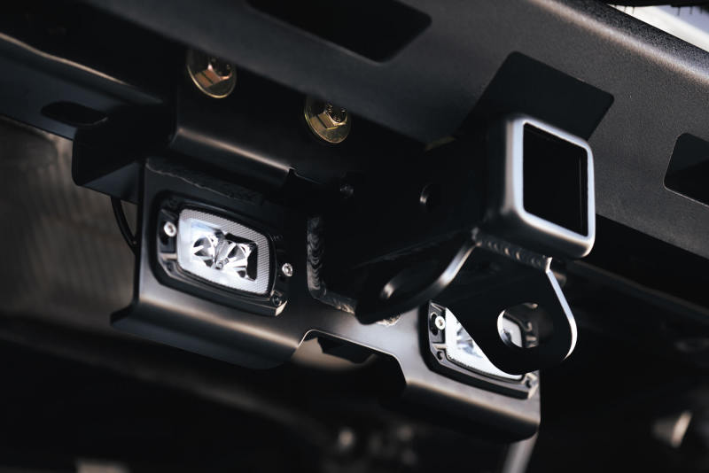 DV8 Offroad 07-21 Jeep Wrangler (JK/JL) Bolt-On Hitch w/ Lights AHJP-01 AHJP-01 Photo - Mounted